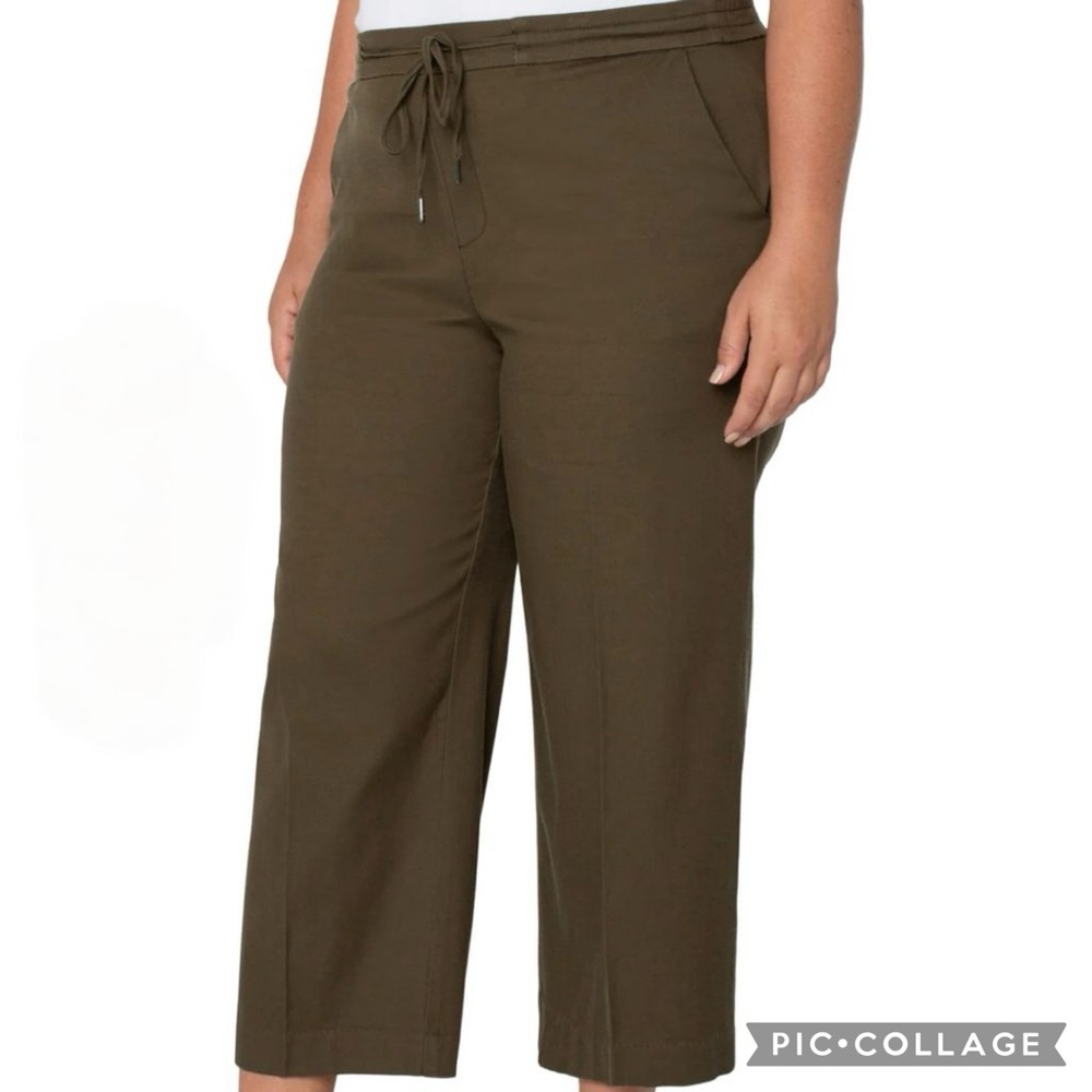 Liverpool Women's Kelsey Wide Leg Culotte Pull-on Pant Size 14 Travel Casual